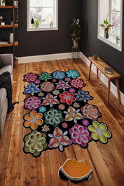 Conceptum Alfombra para Pasillo Hmnt964 Multicolor 80 x 150 cm